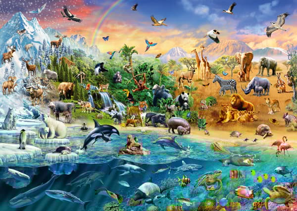 Animal Kingdom Pussel 1000 bitar Schmidt
