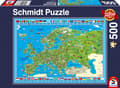 Miniatyrbild 1 av 3: Discover Europe Pussel 500 bitar Schmidt