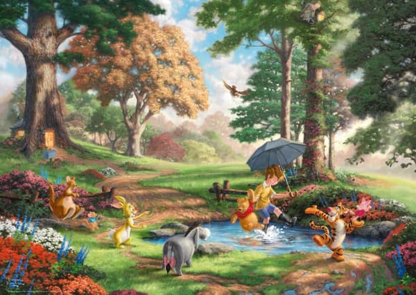 Disney Winnie The Pooh Thomas Kinkade Puslespill 1000 brikker Schmidt
