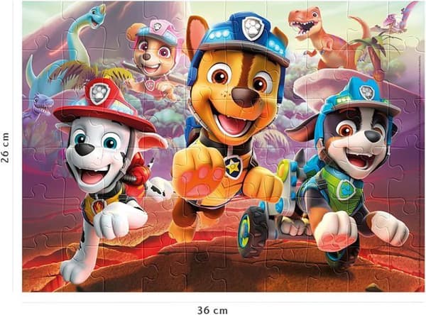 Pussel 60 p - Paw Patrol för att rädda dinosaurierna