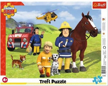 Trefl Puzzle 25el frames Always on guard. Fireman Sam 31393 Trefl p16