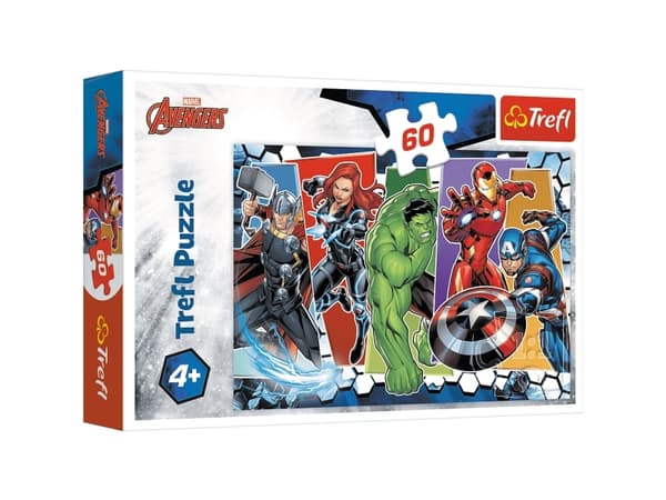 Trefl The Avengers Invincible, 60 styck, Tecknade serier, 4 År