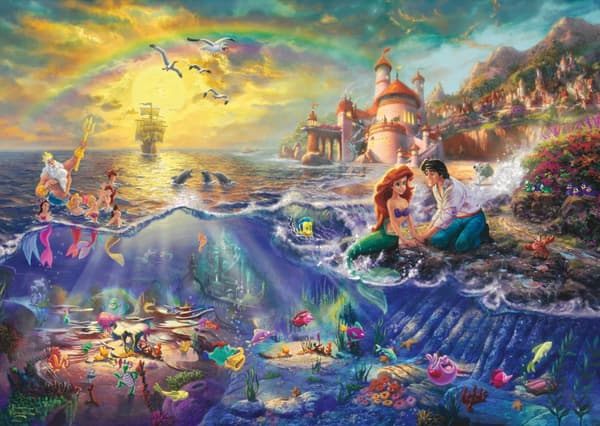 Disney The Little Mermaid Ariel Thomas Kinkade Pussel 1000 bitar Schmidt