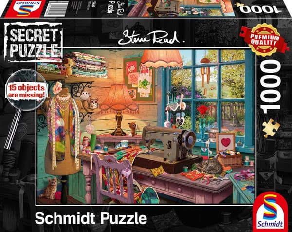 In The Sewing Room Secret Pussel 1000 bitar Schmidt