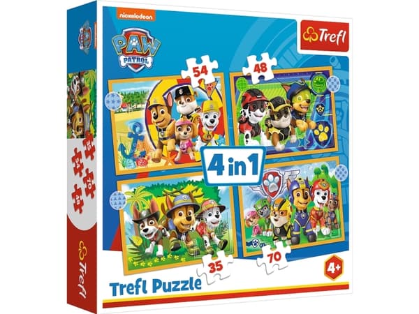 Trefl Holiday Paw Patrol, 35 styck, Tecknade serier, 4 År