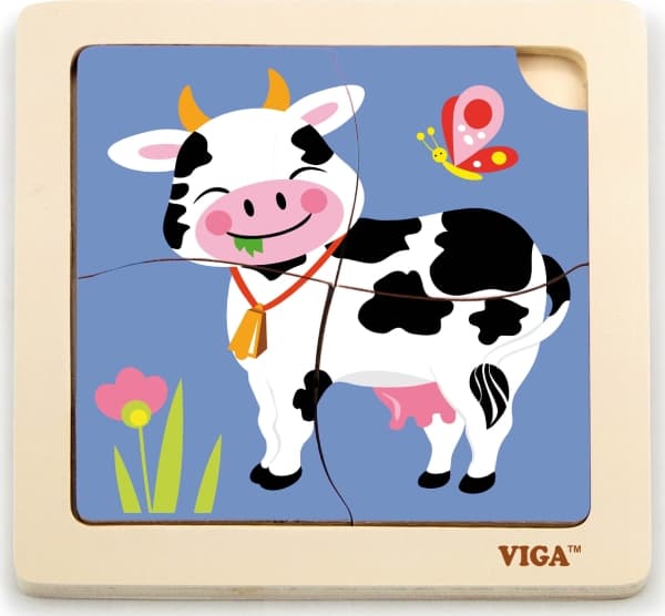 Viga Puslespill på en Krówka-blokk, 4 stk.