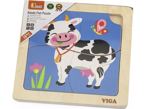 Viga Puslespill på en Krówka-blokk, 4 stk.