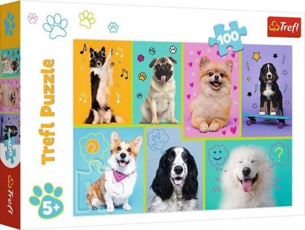 Trefl Puzzle 100el In the world of dogs 16421 Trefl