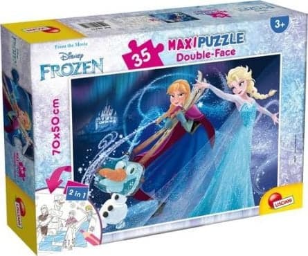 Maxi 35-osainen kaksipuoleinen palapeli Frozen: Ice Age 66711 LISCIANI