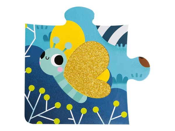 Janod - Tactile Puzzle Forest Animals - puslespill - 20 deler