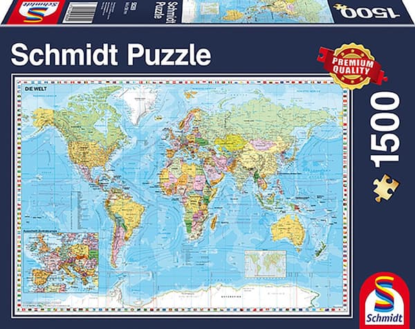 The World Pussel 1500 bitar Schmidt
