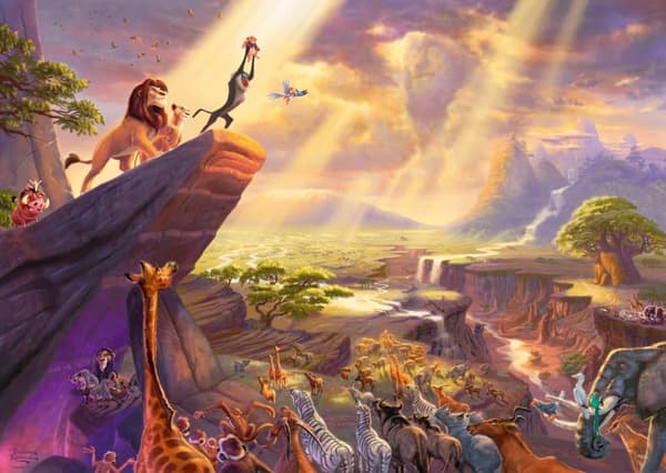 Disney The Lion King Thomas Kinkade Pussel 1000 bitar Schmidt