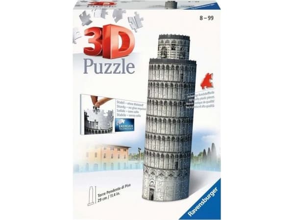 Ravensburger Mini Schiefer Turm - Pisa, Rakennukset, 8 vuosi/vuosia