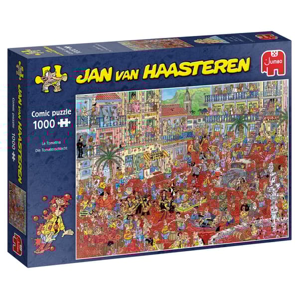 Jan van Haasteren Pussel: La Tomatina 1000 Bitar