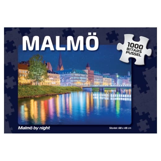 Puslespil: Malmö by night 1000 Brikker