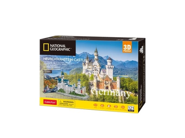 CubicFun Neuschwanstein Castle, 121 styck, Byggnader, 10 År