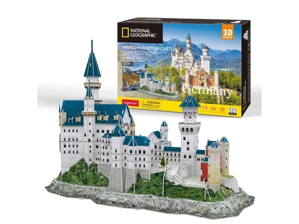 CubicFun Neuschwanstein Castle, 121 styck, Byggnader, 10 År