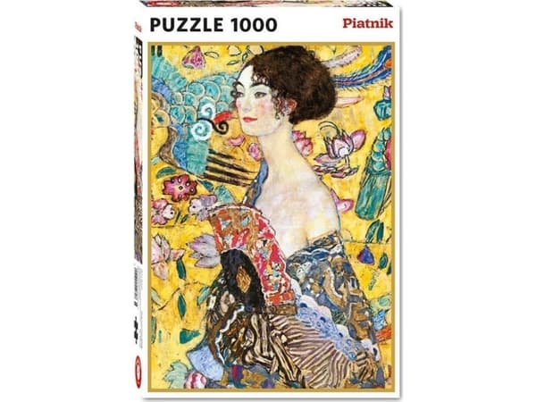 PIATNIK Puzzle &ldquo;Klimtas. Dame med vifte&ldquo;, 1000 det.