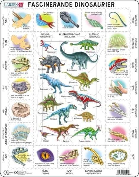 Dinosaur Fact Puzzle - Larsen