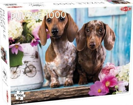 Tactic Dashing Dacshunds 1000 pcs, 1000 styck, Djur, 9 År