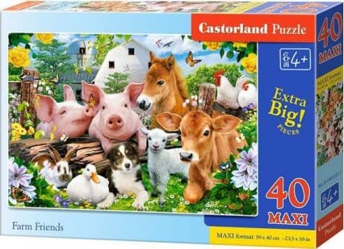 Castorland Puzzle 40 maxi - Farm Friends CASTOR