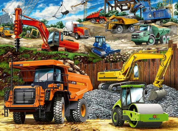 Anleggskjøretøyer Puslespill 100 brikker Ravensburger
