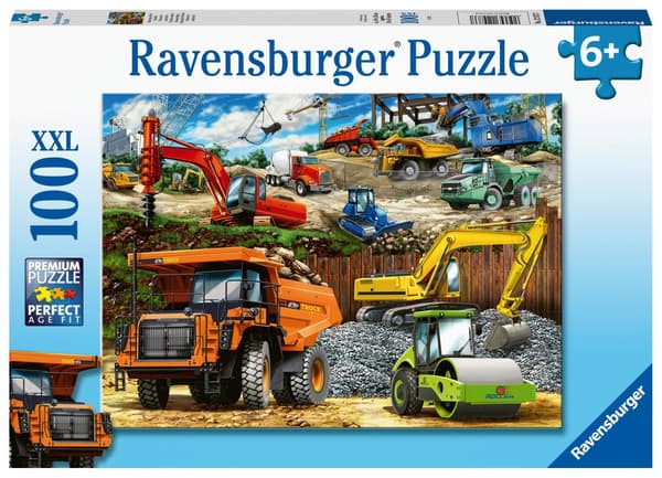 Anleggskjøretøyer Puslespill 100 brikker Ravensburger