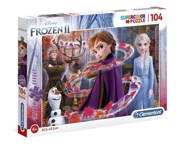 Disney Frost Frozen II Glitter pussel 104 Bitar