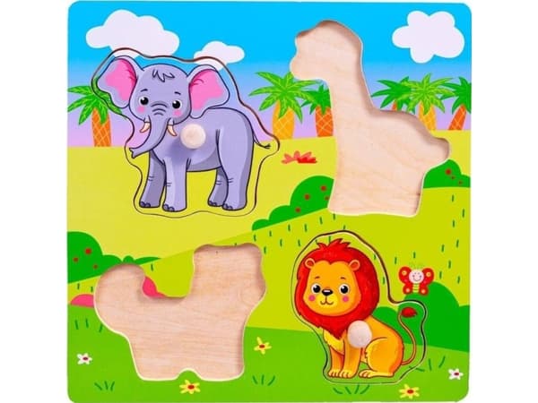 Smily Play Smily Play Trepuslespill ZOO Puslespill 4 stk