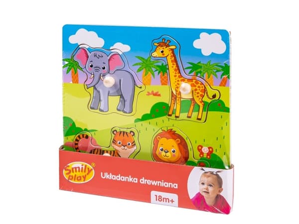 Smily Play Smily Play Trepuslespill ZOO Puslespill 4 stk