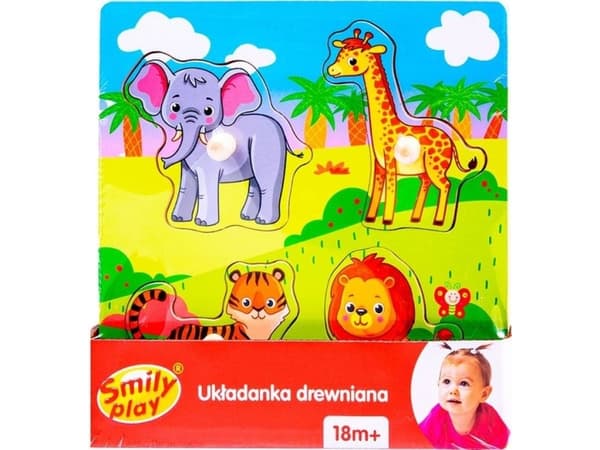 Smily Play Smily Play Trepuslespill ZOO Puslespill 4 stk