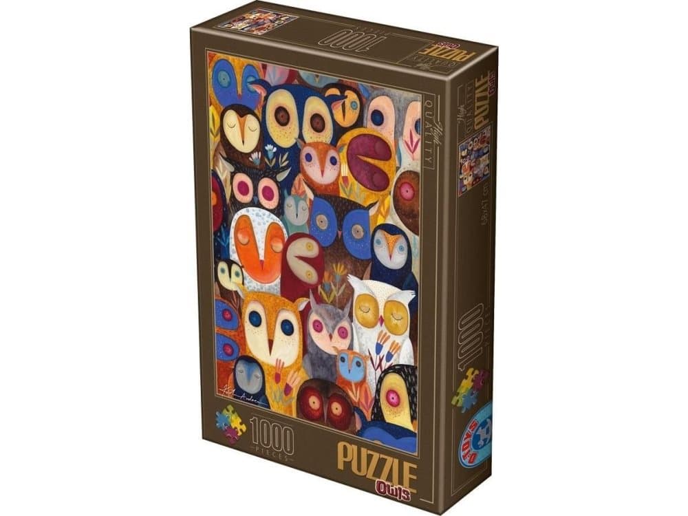 D-Toys Puzzle 1000 Andrea Kutri, Collage - Owls
