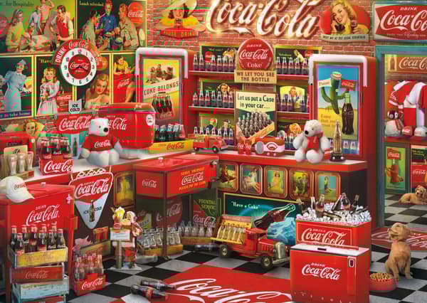Coca Cola Nostalgi Pussel 1000 bitar Schmidt