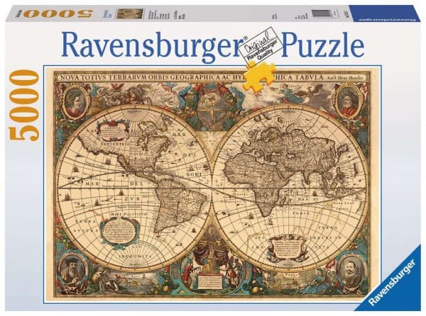 Ravensburger 17411, 5000 kpl, Kartat, 14 vuosi/vuosia