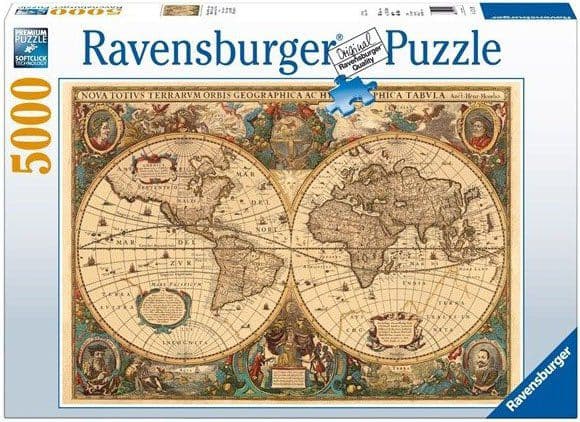 Ravensburger 17411, 5000 kpl, Kartat, 14 vuosi/vuosia