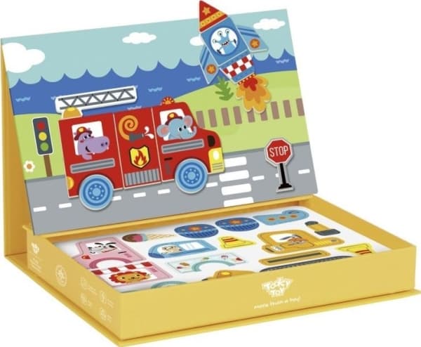 Tooky Toy TOOKY TOY Pedagogisk puslespill Magnetisk boks for barn 80 stk.
