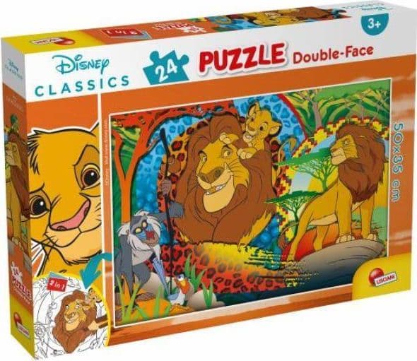 Double-sided puzzle 24el. 50x35cm Lion King. 86498 LISCIANI