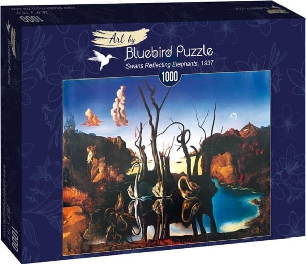Bluebird Puzzle 1000 Puzzle Salvador Dali, Swans, 1937