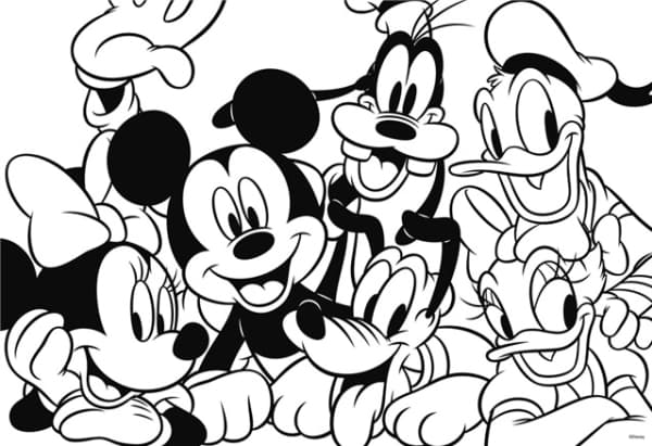 Lisciani Disney Puzzle Maxifloor 2 x 12 Mickey, 12 styck, Tecknade serier, 5 År