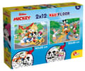 Miniatyrbild 1 av 5: Lisciani Disney Puzzle Maxifloor 2 x 12 Mickey, 12 styck, Tecknade serier, 5 År