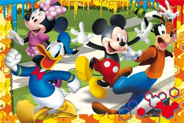 Lisciani Disney Puzzle Maxifloor 4 x 48 Mickey, 48 stykker, Tegneserier, 5 år