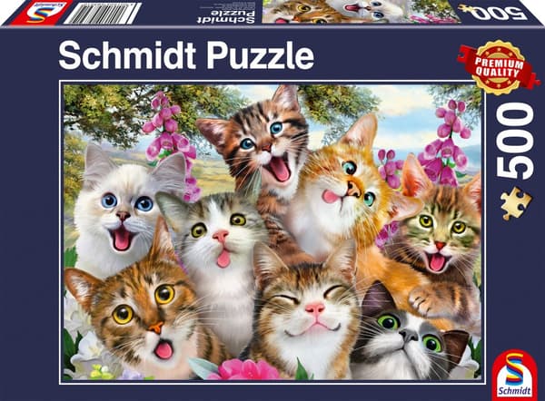 Cat Selfie Pussel 500 bitar Schmidt