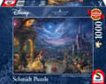 Miniatyrbilde 3 av 3: Disney The Beauty and the Beast Dancing Thomas Kinkade Puslespill 1000 brikker Schmidt