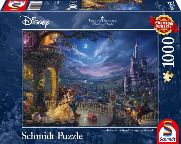 Disney The Beauty and the Beast Dancing Thomas Kinkade Puslespill 1000 brikker Schmidt