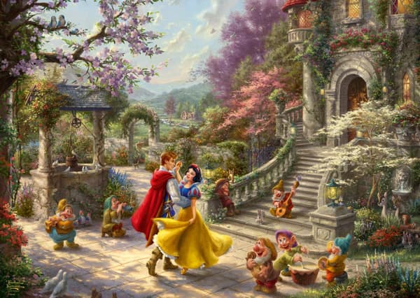 Disney Dancing with the prince Thomas Kinkade Puslespill 1000 brikker Schmidt