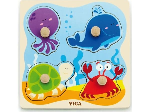 Viga Toys VIGA trepuslespill med pinner Sea