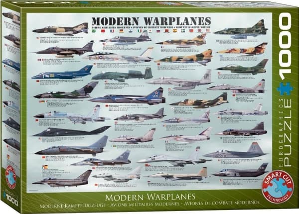 puzzle 1000 modern combat aircraft 6000-0076