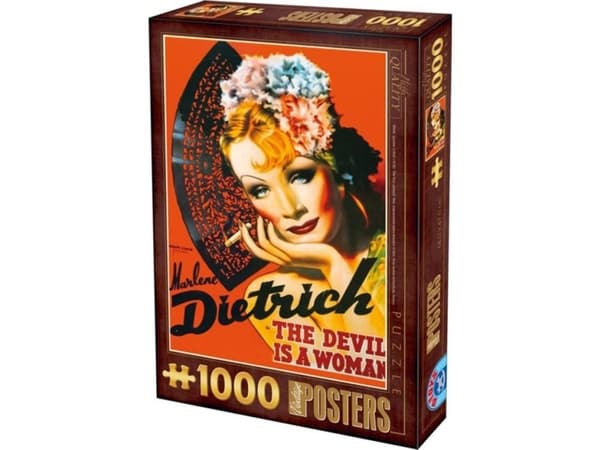 D-Toys Puzzle 1000 Gamle plakater av Marlene Dietrich