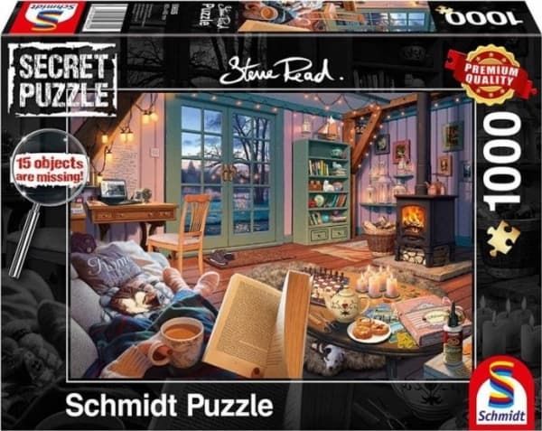 SCHMIDTS puslespill 1000 brikker STEVE READ (Hemmelig puslespill) Ferieferie