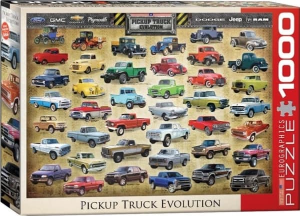 Pussel Pickup Truck Evolution - 1000 bitar, 48*68cm